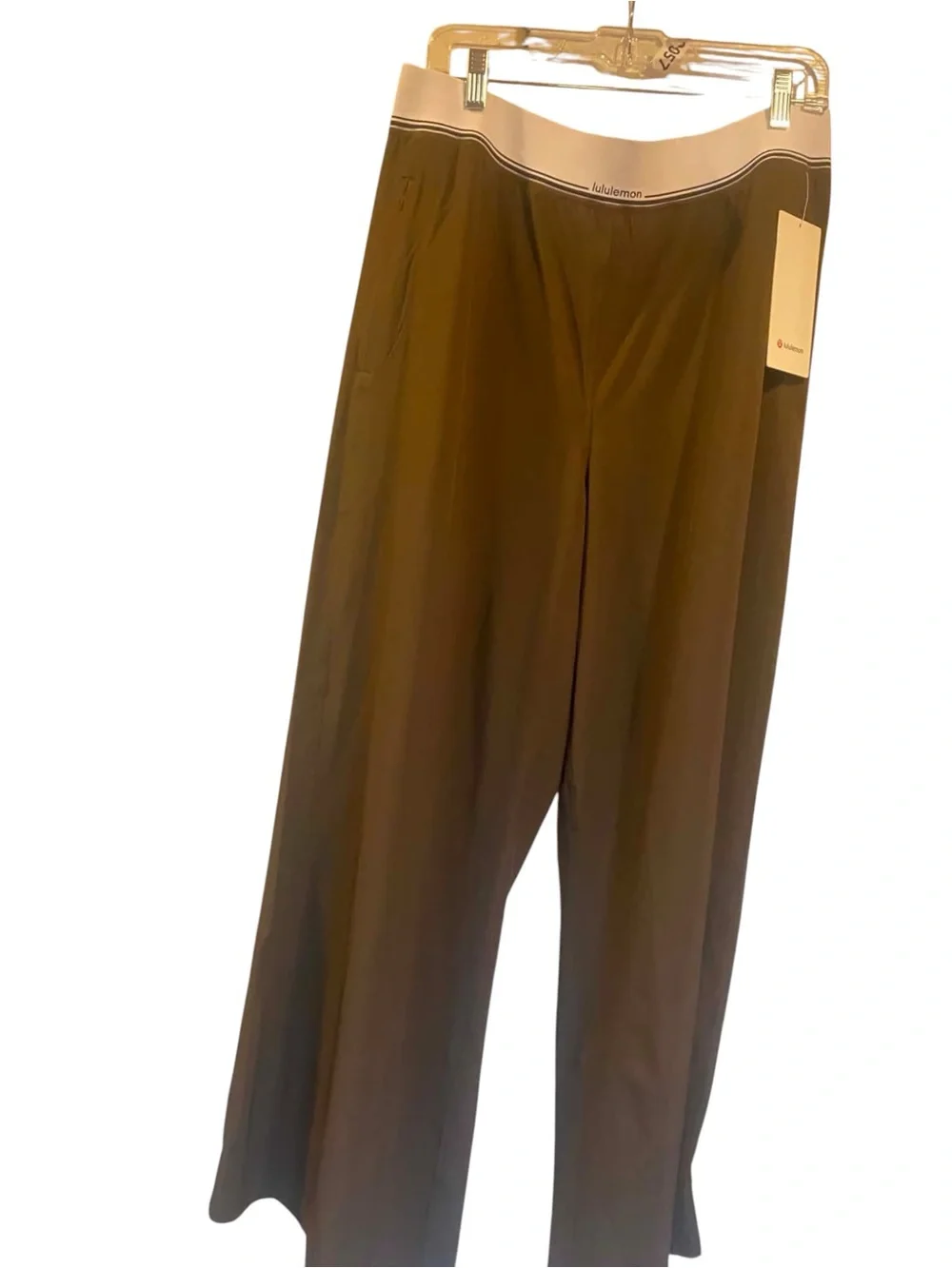 NWT Lululemon Swift Wide-Leg Pant Logo Waistband WALNUT CRUNCH Size XL